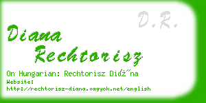 diana rechtorisz business card